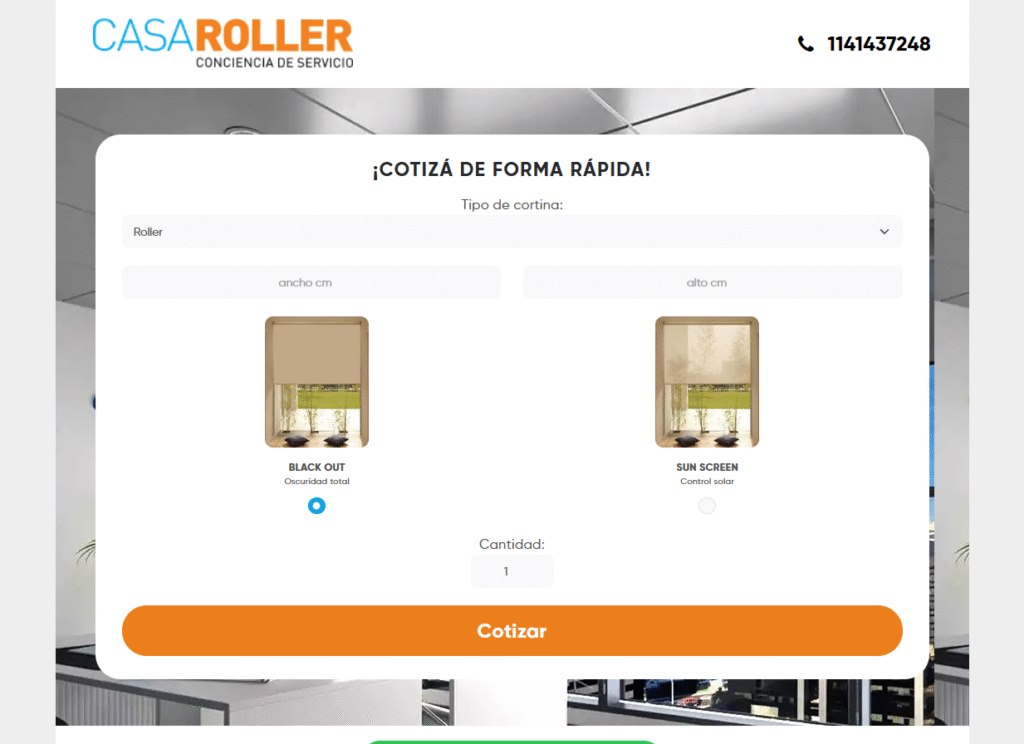 Image of the work with Casa Roller featured in the portfolio